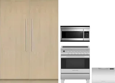 5 Piece Package Includes Refrigerator, Freezer, Range, Microwave And Dishwasher